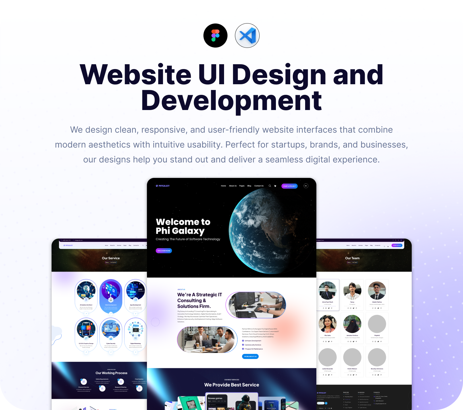 Static and Dynamic Website UI Design