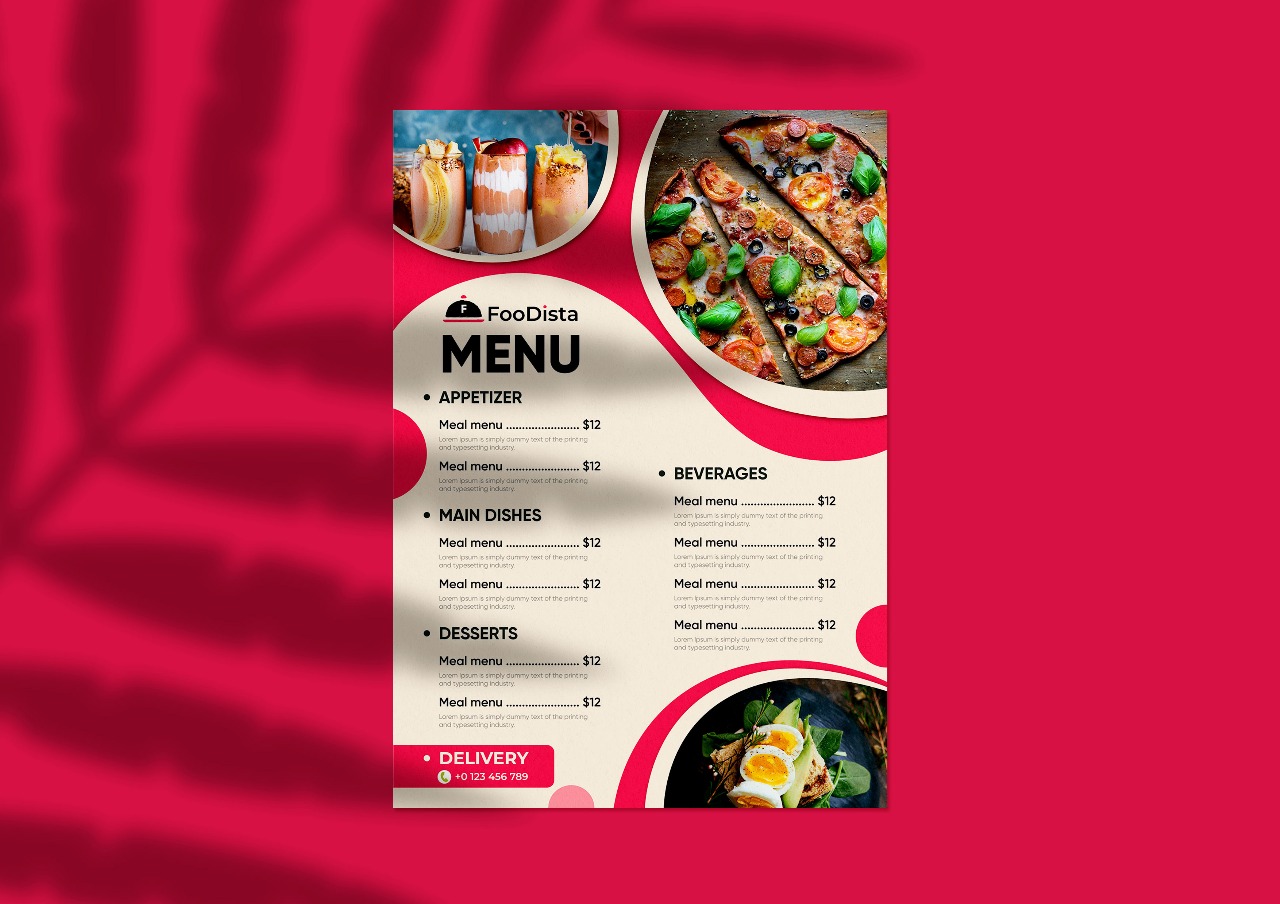 Restaurant & Cafe Menu Card Design